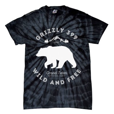 Grizzly 399 Wild & Free Grand Teton National Park Tie-Dye T-Shirt