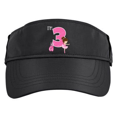 Girl 3 Year Old Ballerina 3rd Birthday Party Ballet Dancer Adult Drive Performance Visor