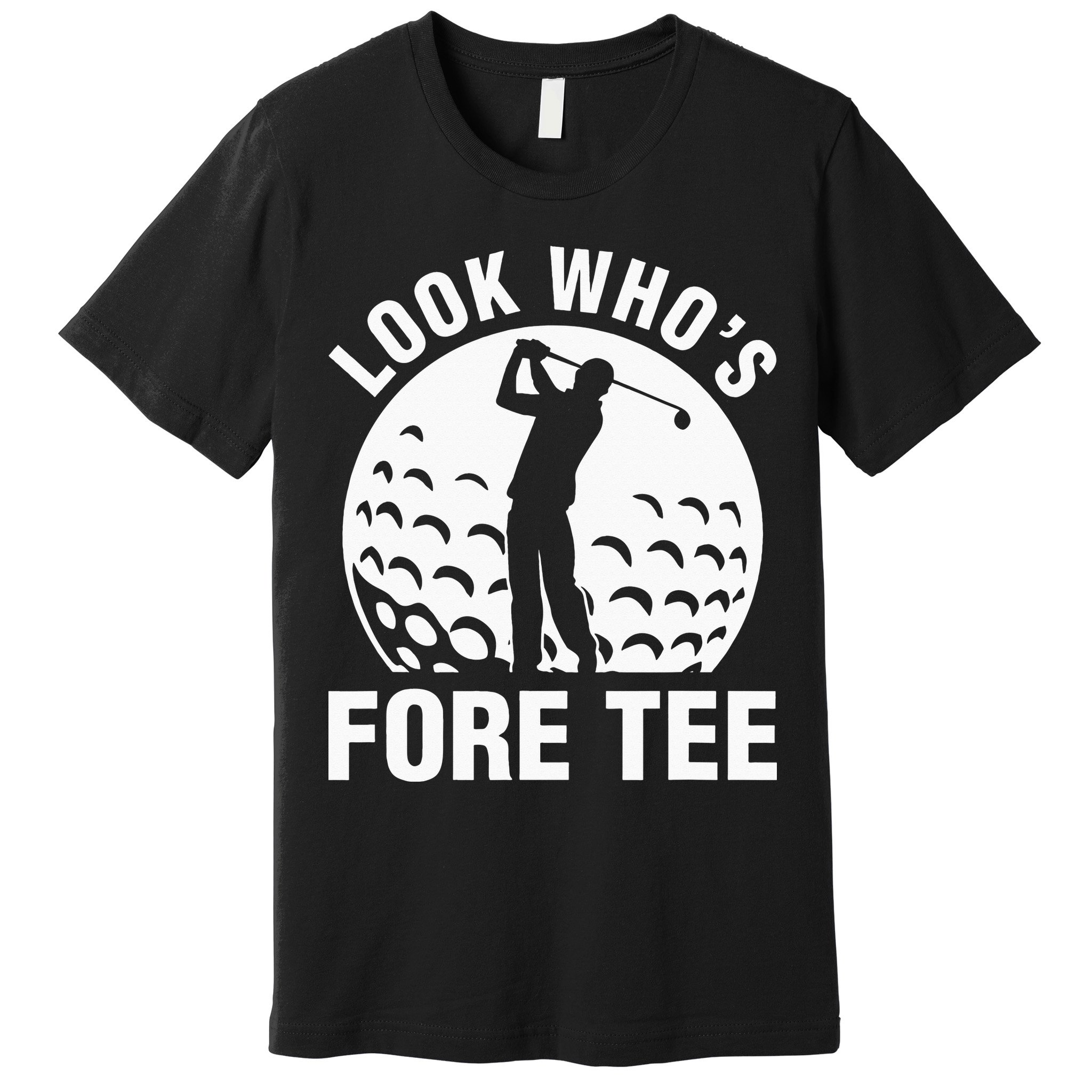 Golf 40th Birthday Look Who’s Fore 40 Forty Premium T-Shirt