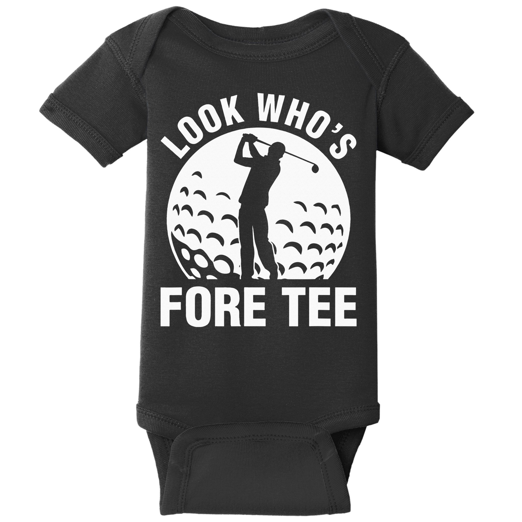 Golf 40th Birthday Look Who’s Fore 40 Forty Baby Bodysuit