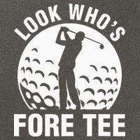 Golf 40th Birthday Look Who’s Fore 40 Forty Cotton Canvas Backpack