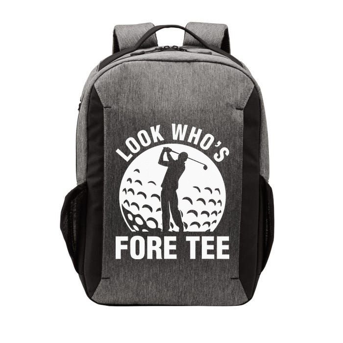 Golf 40th Birthday Look Who’s Fore 40 Forty Vector Backpack
