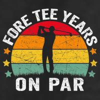 Golf 40th Birthday Pun Retro Vintage Look Who’S Fore Tee Beanie