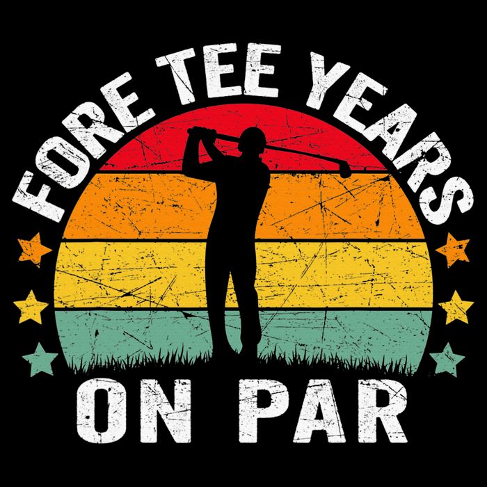 Golf 40th Birthday Pun Retro Vintage Look Who’S Fore Tee Tank Top