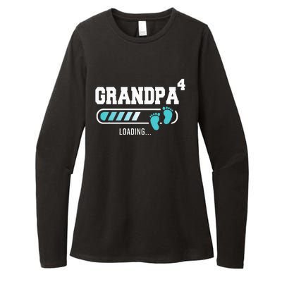 Grandpa 4 Fourth Time Grandpa Funny Grandpa Of Four Womens CVC Long Sleeve Shirt