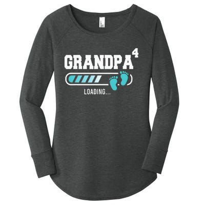 Grandpa 4 Fourth Time Grandpa Funny Grandpa Of Four Women's Perfect Tri Tunic Long Sleeve Shirt