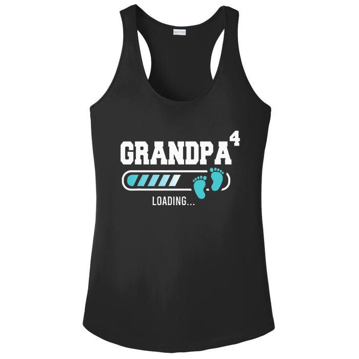 Grandpa 4 Fourth Time Grandpa Funny Grandpa Of Four Ladies PosiCharge Competitor Racerback Tank