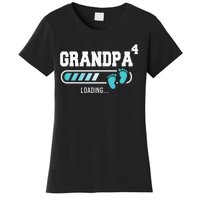 Grandpa 4 Fourth Time Grandpa Funny Grandpa Of Four Women's T-Shirt