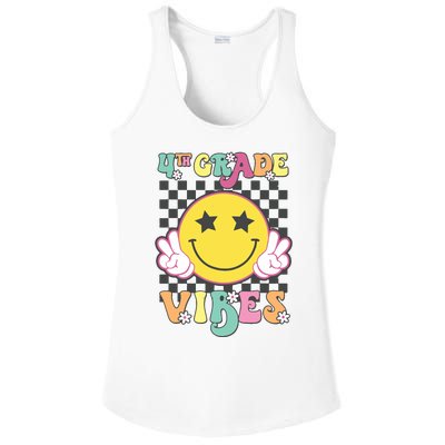 Girl 4th Grade Vibes Smile Face Back To School Fourth Grade Ladies PosiCharge Competitor Racerback Tank