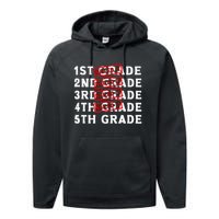 Goodbye 4th Grade Graduation Last Day School Hello 5th Grade Performance Fleece Hoodie