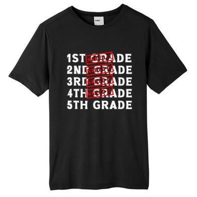 Goodbye 4th Grade Graduation Last Day School Hello 5th Grade Tall Fusion ChromaSoft Performance T-Shirt