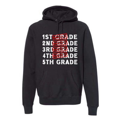 Goodbye 4th Grade Graduation Last Day School Hello 5th Grade Premium Hoodie