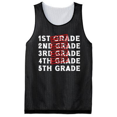 Goodbye 4th Grade Graduation Last Day School Hello 5th Grade Mesh Reversible Basketball Jersey Tank