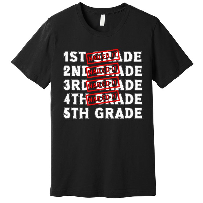 Goodbye 4th Grade Graduation Last Day School Hello 5th Grade Premium T-Shirt