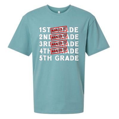 Goodbye 4th Grade Graduation Last Day School Hello 5th Grade Sueded Cloud Jersey T-Shirt