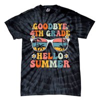 Goodbye 4th Grade Hello Summer Groovy Fourth Grade Graduate Tie-Dye T-Shirt