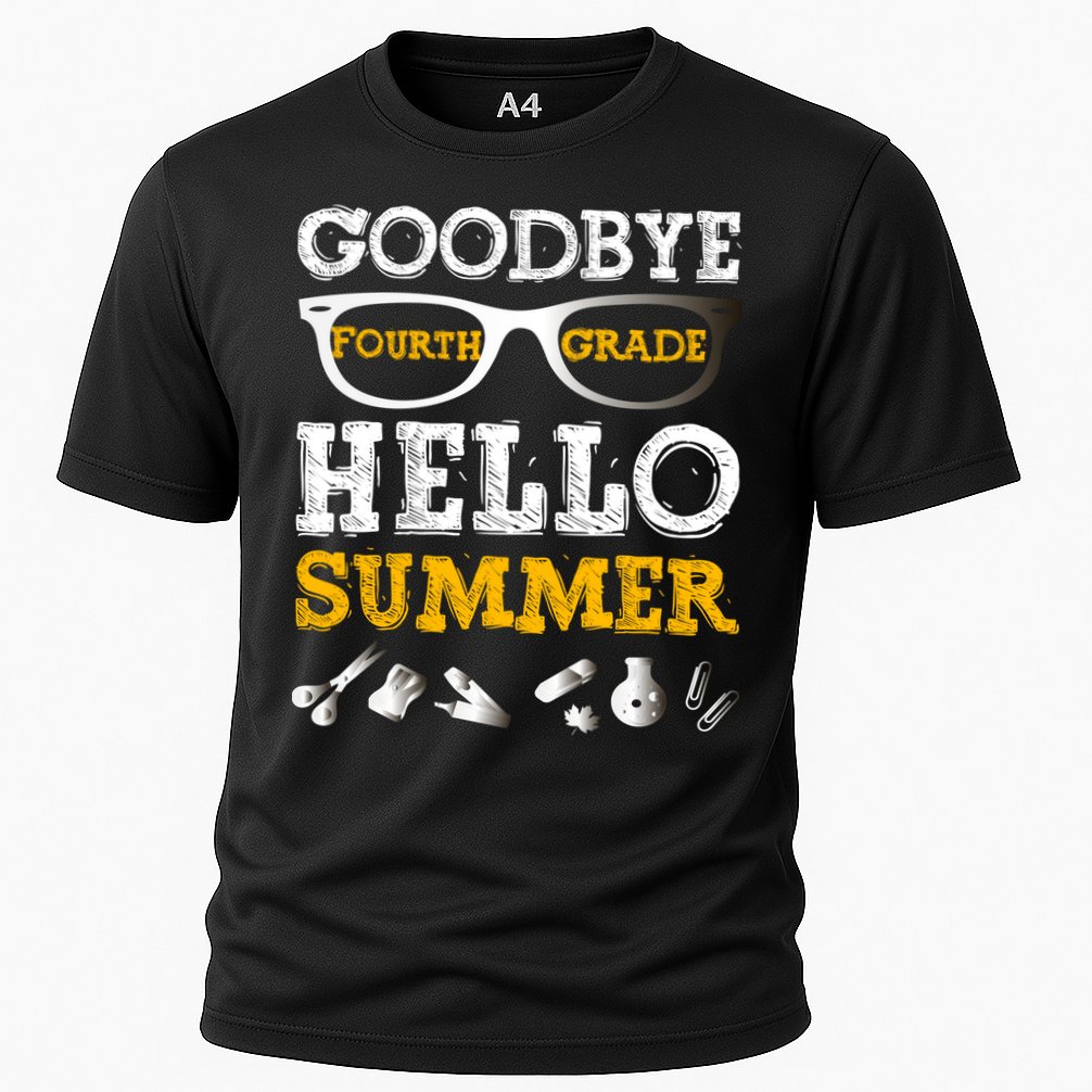 Goodbye 4Th Grade Hello Summer Gift Fourth Grade Graduate Gift Cooling Performance Crew T-Shirt