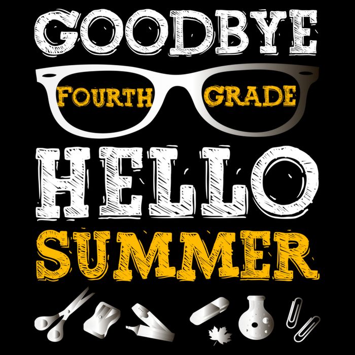 Goodbye 4Th Grade Hello Summer Gift Fourth Grade Graduate Gift Drawstring Bag