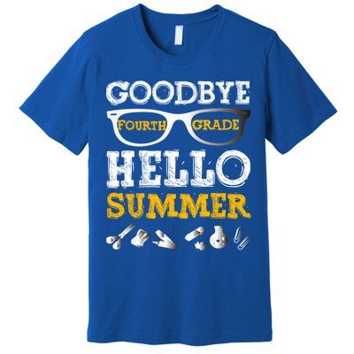 Goodbye 4Th Grade Hello Summer Gift Fourth Grade Graduate Gift Premium T-Shirt