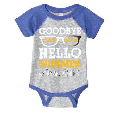 Goodbye 4Th Grade Hello Summer Gift Fourth Grade Graduate Gift Infant Baby Jersey Bodysuit