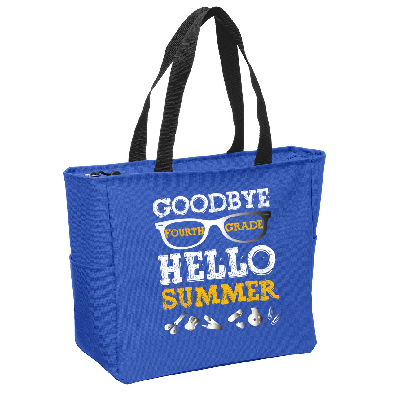 Goodbye 4Th Grade Hello Summer Gift Fourth Grade Graduate Gift Zip Tote Bag