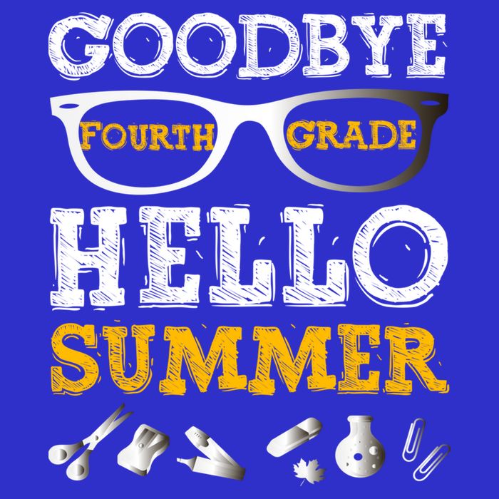 Goodbye 4Th Grade Hello Summer Gift Fourth Grade Graduate Gift Zip Tote Bag