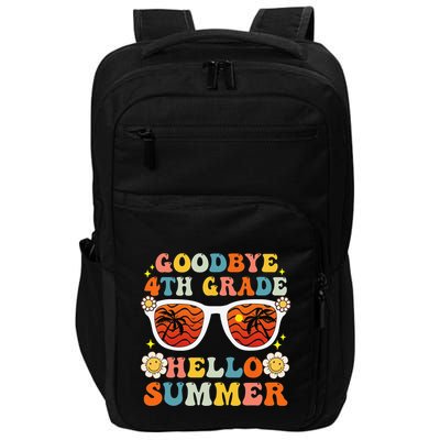 Goodbye 4th Grade Hello Summer Funny Fourth Grade Graduate Impact Tech Backpack