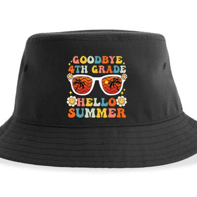 Goodbye 4th Grade Hello Summer Funny Fourth Grade Graduate Sustainable Bucket Hat
