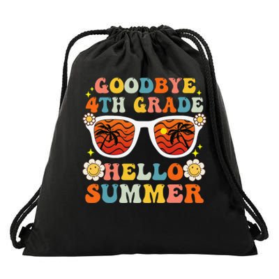 Goodbye 4th Grade Hello Summer Funny Fourth Grade Graduate Drawstring Bag