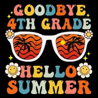 Goodbye 4th Grade Hello Summer Funny Fourth Grade Graduate Wool Snapback Cap