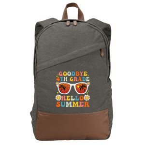 Goodbye 4th Grade Hello Summer Funny Fourth Grade Graduate Cotton Canvas Backpack