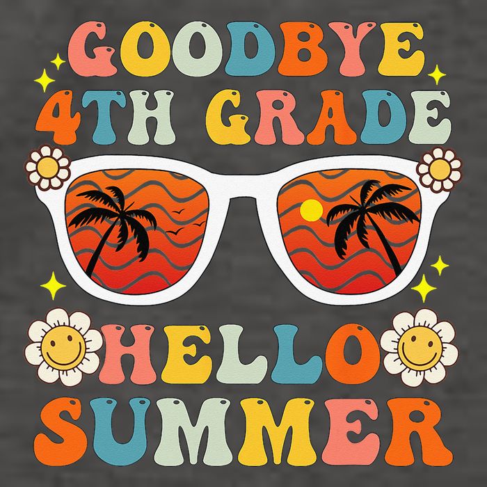Goodbye 4th Grade Hello Summer Funny Fourth Grade Graduate Vector Backpack
