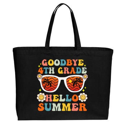 Goodbye 4th Grade Hello Summer Funny Fourth Grade Graduate Cotton Canvas Jumbo Tote