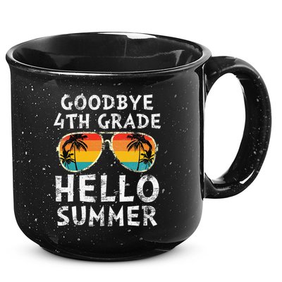 Goodbye 4th Grade Hello Summer Sunglasses Last Day Of School Gift 15oz Campfire Ceramic Mug
