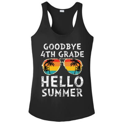 Goodbye 4th Grade Hello Summer Sunglasses Last Day Of School Gift Ladies PosiCharge Competitor Racerback Tank