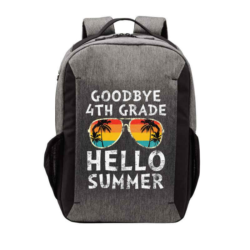 Goodbye 4th Grade Hello Summer Sunglasses Last Day Of School Gift Vector Backpack
