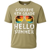 Goodbye 4th Grade Hello Summer Sunglasses Last Day Of School Gift Cooling Performance Crew T-Shirt
