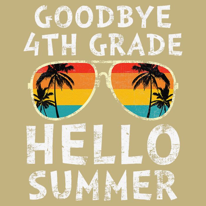Goodbye 4th Grade Hello Summer Sunglasses Last Day Of School Gift Cooling Performance Crew T-Shirt