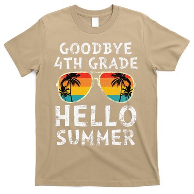 Goodbye 4th Grade Hello Summer Sunglasses Last Day Of School Gift T-Shirt