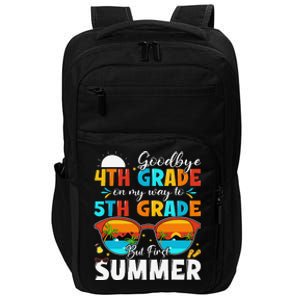 Goodbye 4th Grade Graduation To 5th Grade Hello Summer Impact Tech Backpack