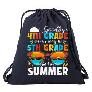 Goodbye 4th Grade Graduation To 5th Grade Hello Summer Drawstring Bag