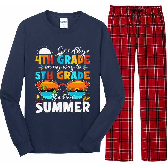 Goodbye 4th Grade Graduation To 5th Grade Hello Summer Long Sleeve Pajama Set