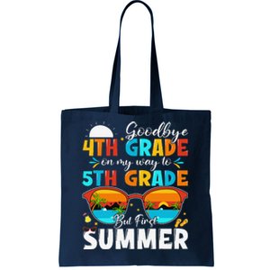 Goodbye 4th Grade Graduation To 5th Grade Hello Summer Tote Bag