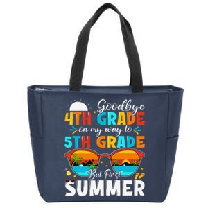 Goodbye 4th Grade Graduation To 5th Grade Hello Summer Zip Tote Bag