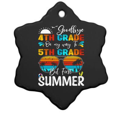 Goodbye 4th Grade Graduation To 5th Grade Hello Summer Ceramic Star Ornament