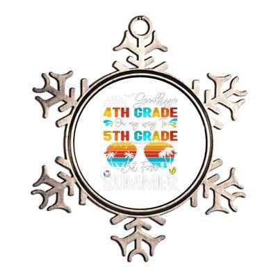 Goodbye 4th Grade Graduation To 5th Grade Hello Summer Metallic Star Ornament