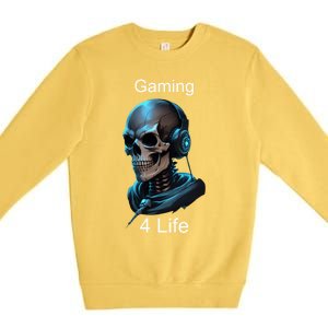 Gaming 4 Life Gamer Life Cute Gift Premium Crewneck Sweatshirt