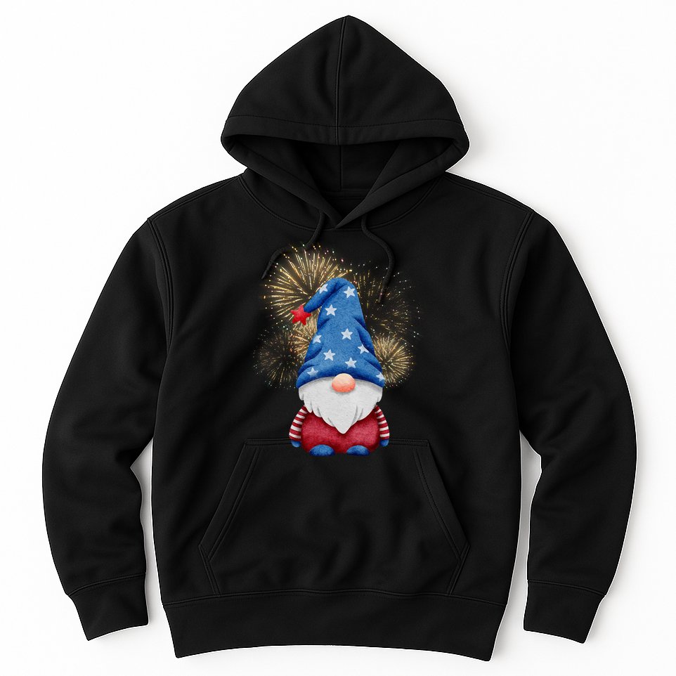 Gnome 4th Of July Firework Hoodie