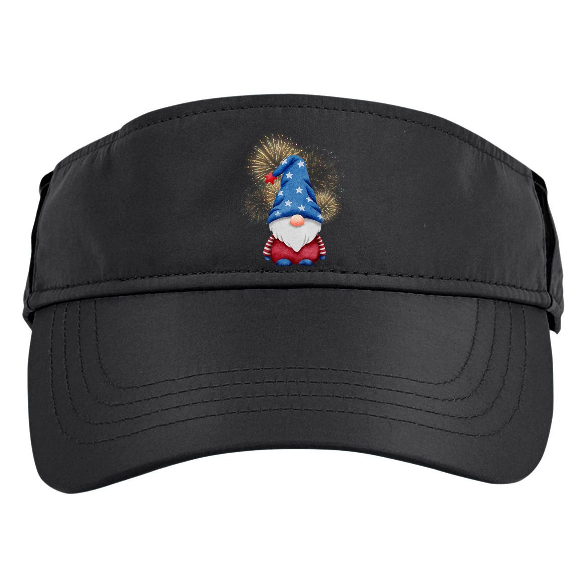 Gnome 4th Of July Firework Adult Drive Performance Visor