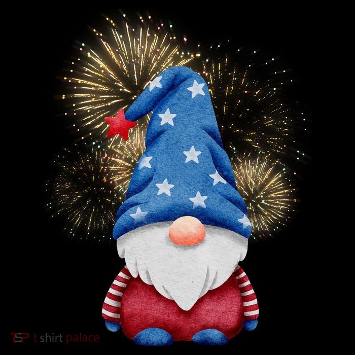 Gnome 4th Of July Firework Mesh Reversible Basketball Jersey Tank